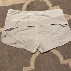 White Lululemon Align Shorts